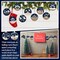 60 Pcs Nativity Scene Christmas Tree Ornament Christian Religious Ornaments Bulk Round Nativity Xmas Tree Hanging Wooden Decorations for Garden Yard Outdoor Home